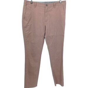 Bonobos Tailored Fit Straight Leg Chino Pants Size 35 x 32 Cotton Soft Pink